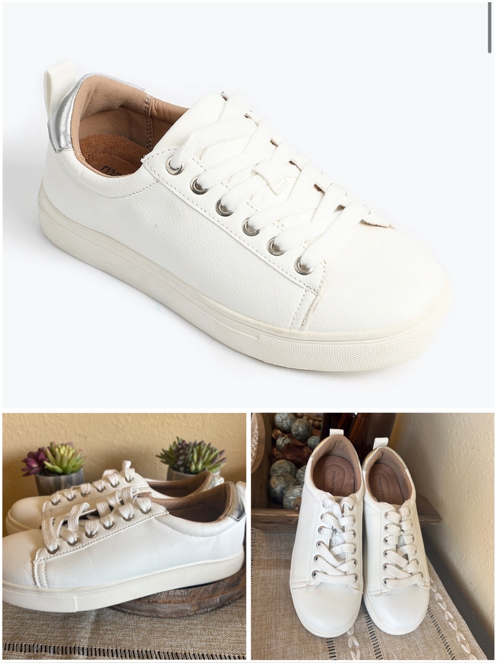 Maurice’s super Cush white sneakers size 7